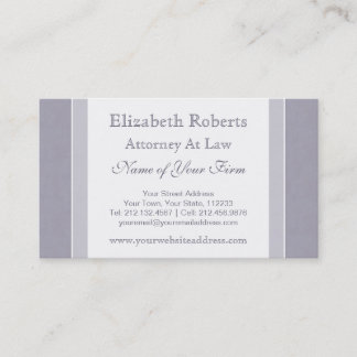 Elegant Light Blue and White Simple Professional Business Card
