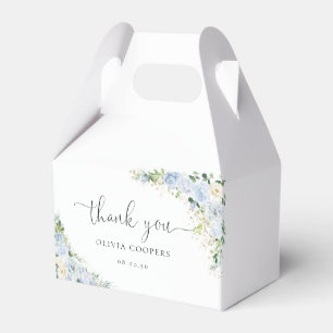 Elegant Light Blue Baby Shower Favor Box