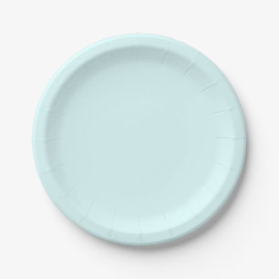 Elegant Light Blue Paper Plate