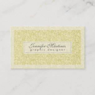 Elegant Light Gold Tones Glitter & Sparkles 2 Business Card