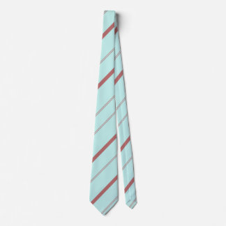 Elegant Light Green Diagonal Lines Striped Tie