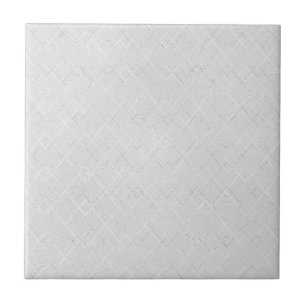 Elegant Light Grey Argyle Pattern Ceramic Tile