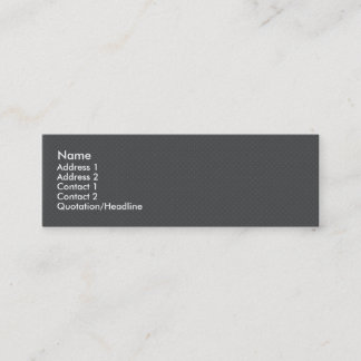 Elegant light grey octagonal pattern on rough grey mini business card