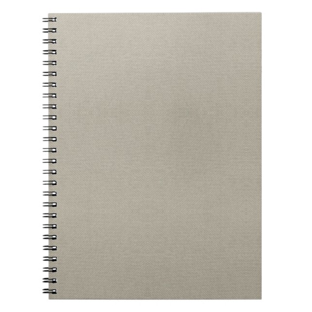 Elegant Light Grey Texture Spiral Photo Notebook (Front)