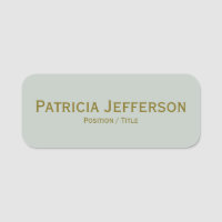 Elegant Light Pale Green Gold: Modern Professional