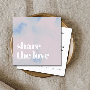 Elegant Light Pastel Abstract Bold Salon Referral Card