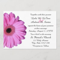 Elegant Light Pink Gerbera Daisy Wedding