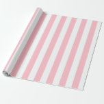 Elegant Light PInk White Striped Pattern Wrapping Paper<br><div class="desc">Simple striped wrapping paper - perfect for weddings,  bridal showers,  and birthdays.</div>
