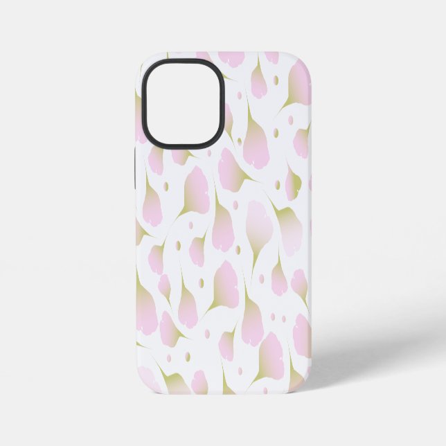 Elegant Light Powder Pink Custom Quote  iPhone Case (Back)
