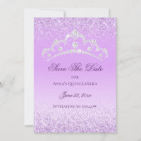 Elegant Light Purple 15th Birthday Quinceanera