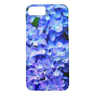 Elegant light purple blue magenta floral hydrangea Case-Mate iPhone case