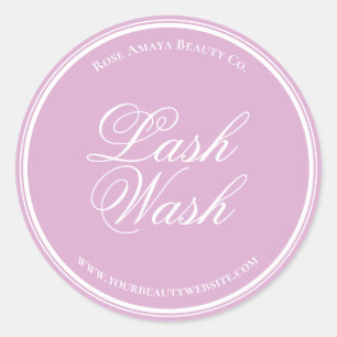Elegant Light Purple Custom Beauty Product Label