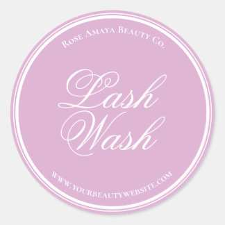 Elegant Light Purple Custom Beauty Product Label