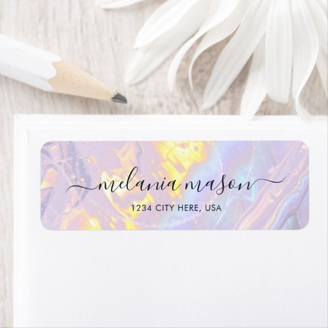 Elegant Light Purple Holographic Modern (Insitu)