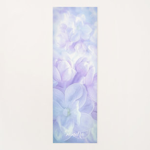 Elegant Light Purple Lilac Flowers Design Yoga Mat