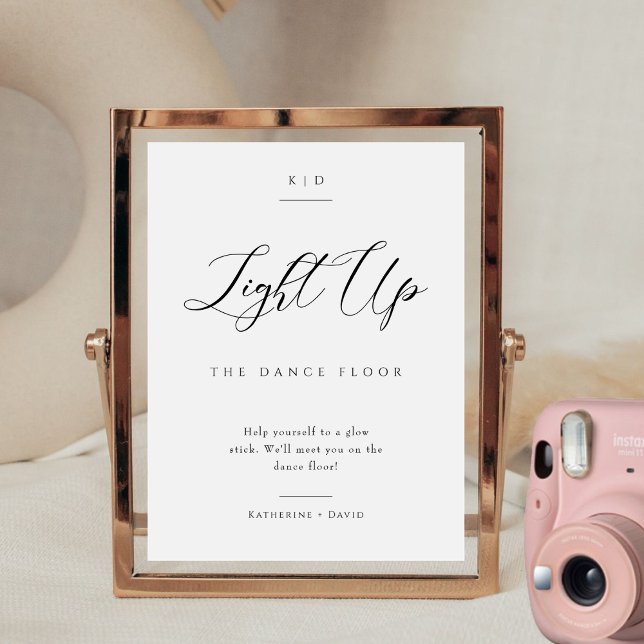 Elegant Light Up The Dance Floor Wedding Sign (Creator Uploaded)