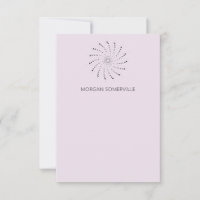 Elegant Lilac Abstract Flower Modern