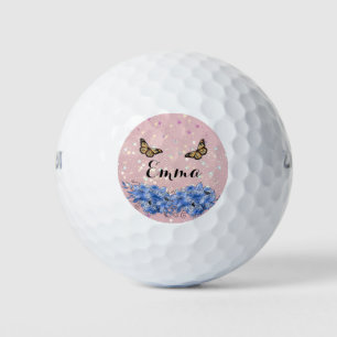 Elegant Lilac Bouquet Golf Balls