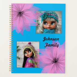 Elegant lilac flower planner
