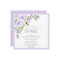 Elegant Lilac Lavender Floral Bridal Shower