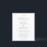Elegant Lilac Monogram Budget Wedding Invite<br><div class="desc">Modern wedding invitations featuring a clean design with serif and script fonts.</div>