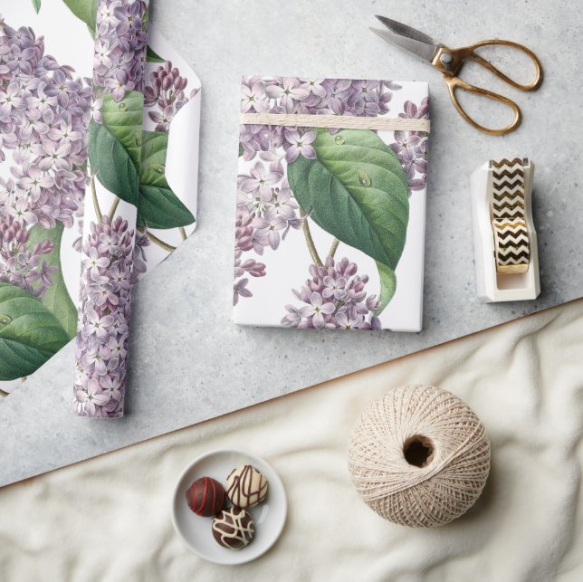 Elegant lilac wrapping paper (Crafts)