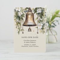 Elegant Lily Floral Wedding Save the Dates