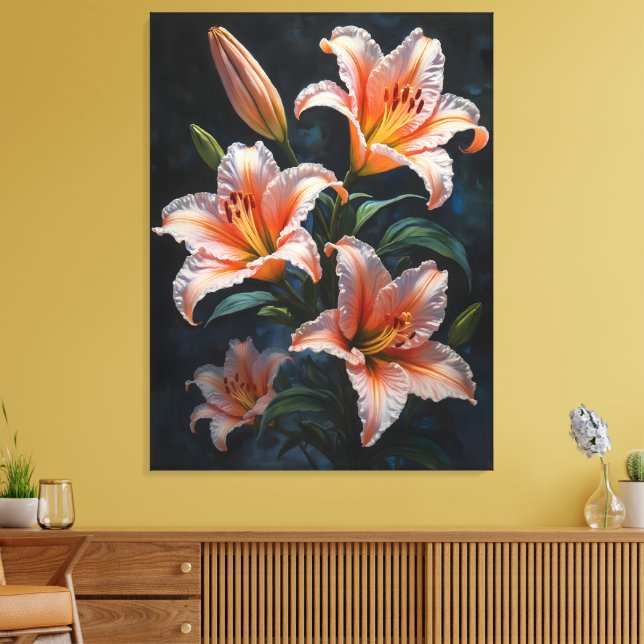 Elegant Lily Flower Art – Premium Prints & Unique  (Insitu(LivingRoom))
