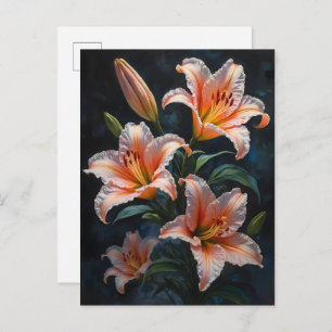 Elegant Lily Flower Art – Premium Prints & Unique  Invitation Postcard