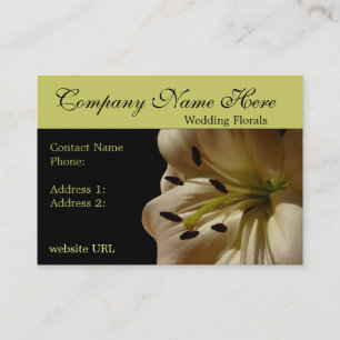 Elegant Lily Flower Business Cards