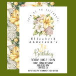 Elegant Lily Flowers 21st Birthday Invitation<br><div class="desc">Elegant Lily Flowers 21st Birthday Invitation For Women.  Easy To Change The Sample Text To Your Own By Clicking Personalise.  Click Personalise/Edit With Design Tool To Change The Font Type,  Font Colour,  Font Size Or To Add/Delete/Change The Text Or Design Elements.</div>