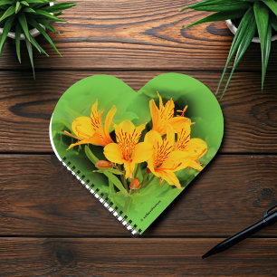 Elegant Lily of the Incas / Yellow Alstroemeria Notebook
