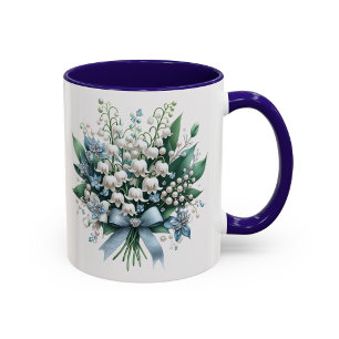 Elegant Lily of the Valley Mug Floral Gift
