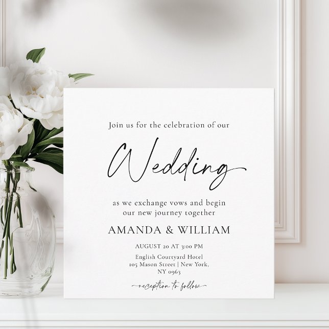 Elegant Lily Wedding Invitation – Timeless Floral  (Creator Uploaded)