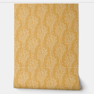 Elegant Line Art Botanical Branch Silhouette Wallpaper