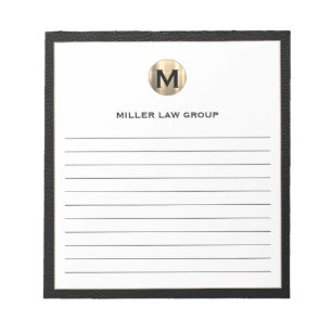 Elegant Lined Notepad