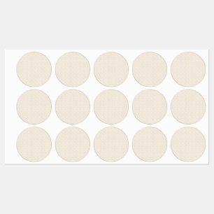 Elegant Linen Texture Favour Stickers