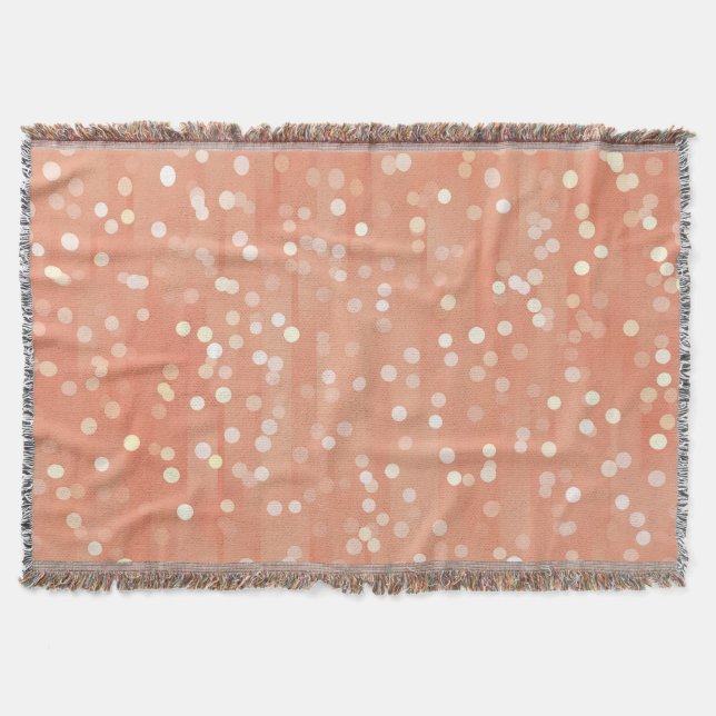 Elegant Lines: Vintage Abstract Throw Blanket (Front)