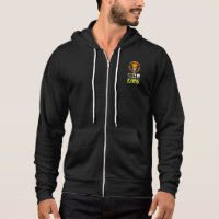 Elegant Lion Head WILD KING Zip-Up Hoodie