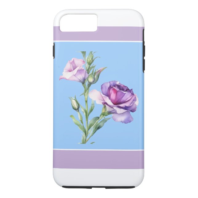 Elegant Lisianthus Blue iPhone 8/7 Plus Case (Back)