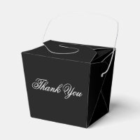 Elegant Little Black Box Wedding Guest Favour