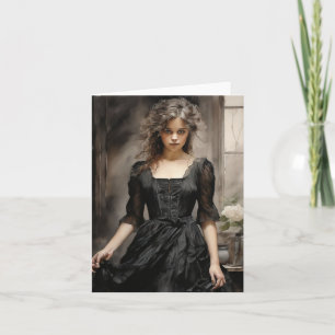 Elegant Little Black Dress Vintage LBD Style Card