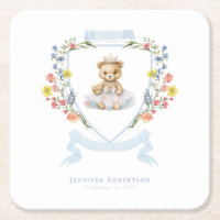 Elegant Little Princess Bear Royal Baby Shower