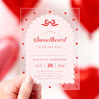 Elegant Little Sweetheart Baby Shower Acrylic