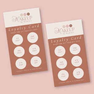 Elegant Logo Makeup Artist Loyalty Card