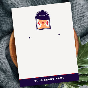 Elegant Logo Women Holder for designer jewellery  Business Card