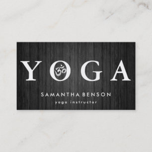 Elegant Logo Yoga Meditation Business Card