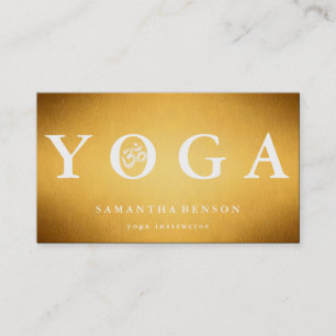 Elegant Logo Yoga Meditation Business Card
