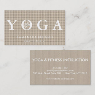Elegant Logo Yoga Meditation Business Card