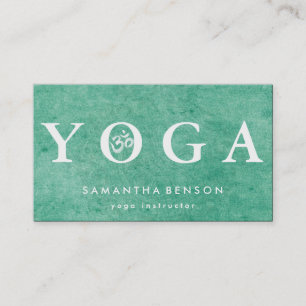 Elegant Logo Yoga Meditation Business Card